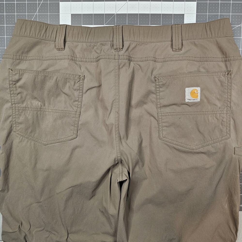 Carhartt Force Pants Mens 38x34 Green Ripstop Nylon Pocket Work Outdoor Stretch - Picture 9 of 16